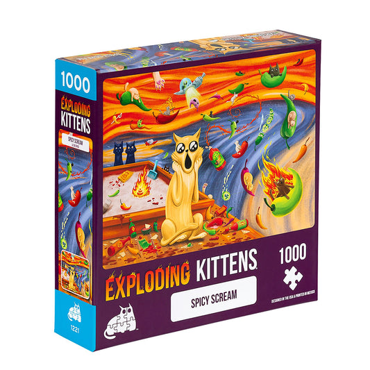 PUZZLES EXPLODING KITTENS 1000 PIEZAS: SPICY SCREAM